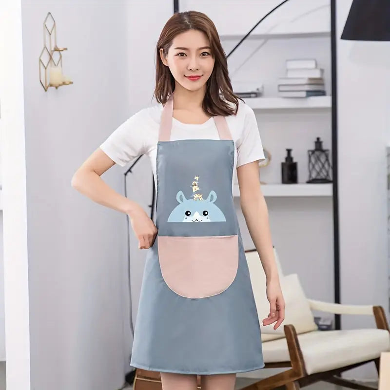 Adorable Animal Apron with Large Pocket (Buy 1 Get Free)