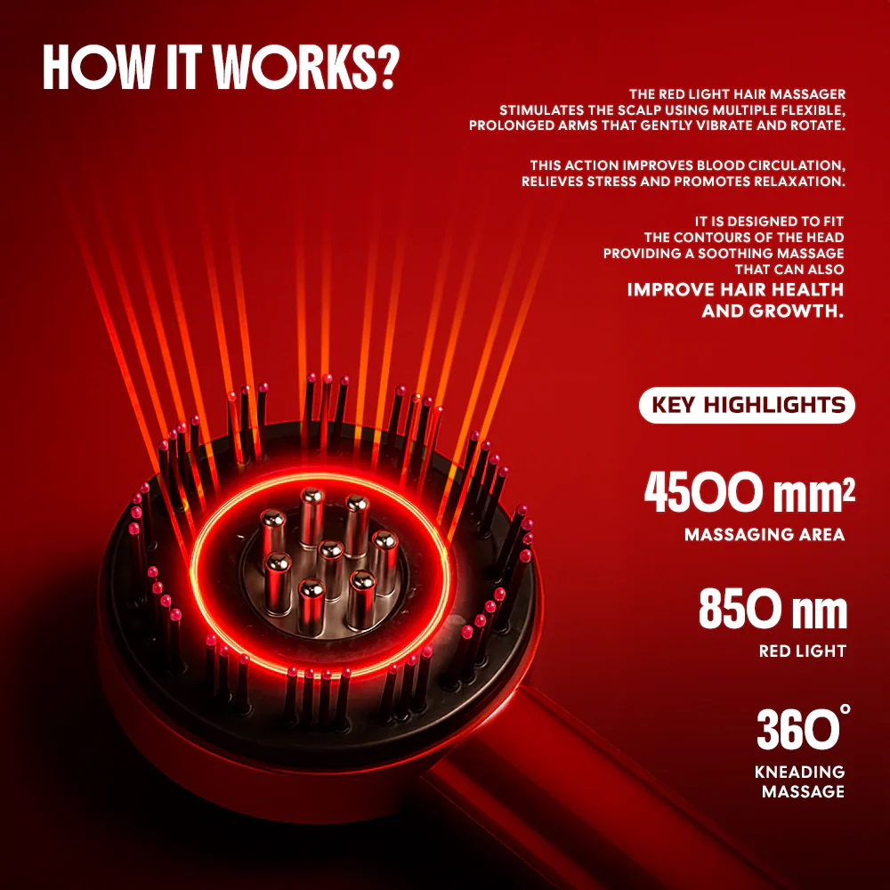 Electric Vibration Massage Comb